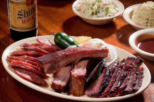 a plate of food on a table